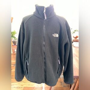 The North Face Black Fleece Jacket Men’s M Full Zip Outdoor Lightweight Casual